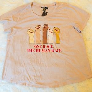 SABLE SKY One Race The Human Race T’Shirt